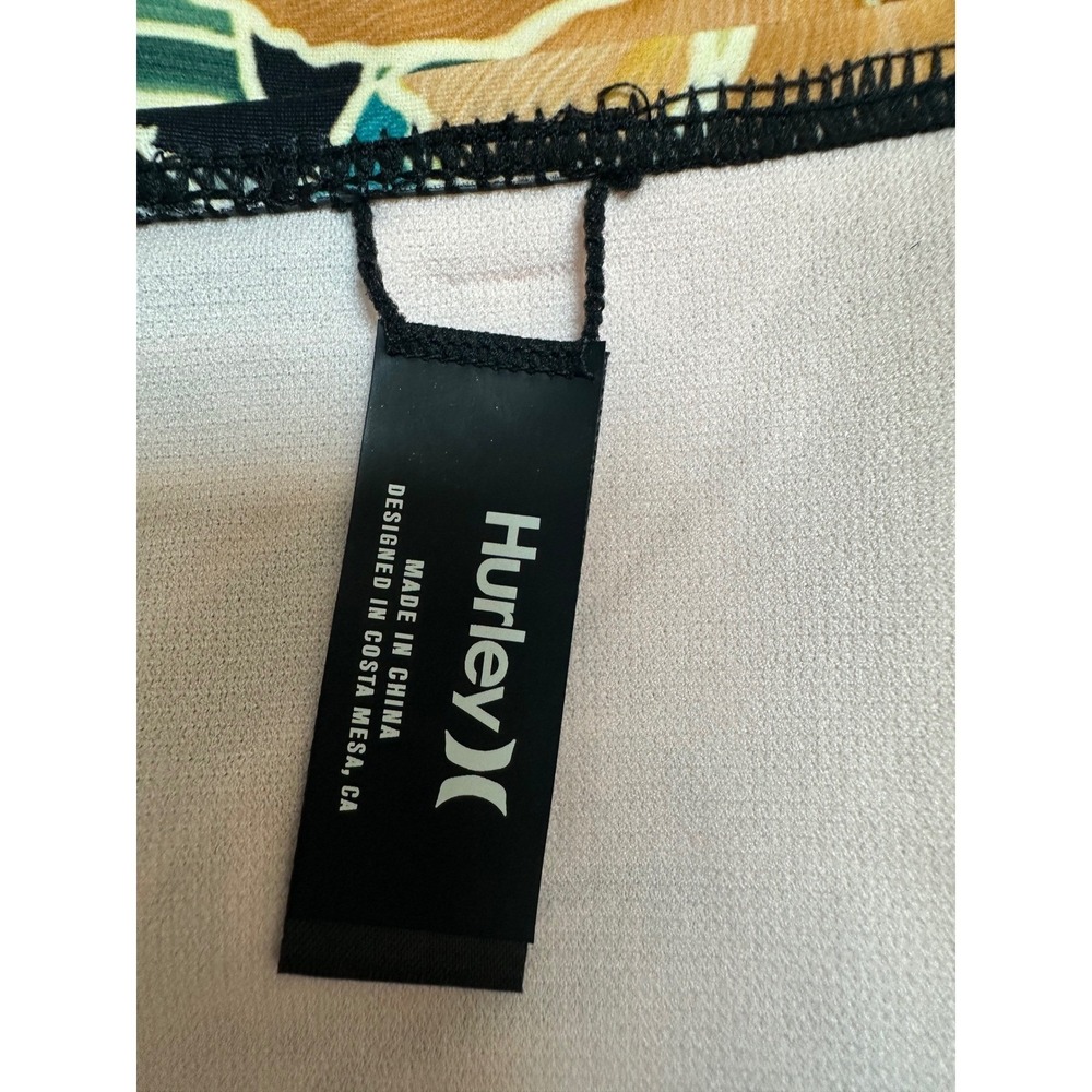 Hurley Women Rash Guard and One Piece Swimsuit Set Tropical Floral Black Size S - Picture 6 of 13